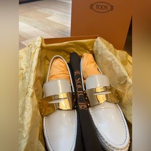 Tod’s Gomma Patent Leather Penny Loafers